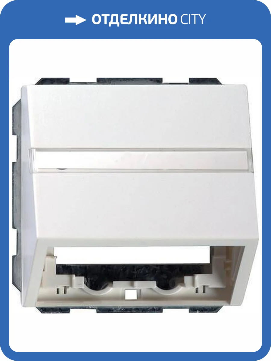 Лицевая панель Gira System 55 розетки информационной чисто-белый глянцевый 087003 фото 2