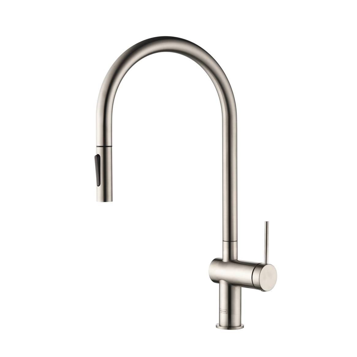 Смеситель для кухни AQUAme Cucina AQM9901BN с выдвижным изливом, никель шлифованный фото 8