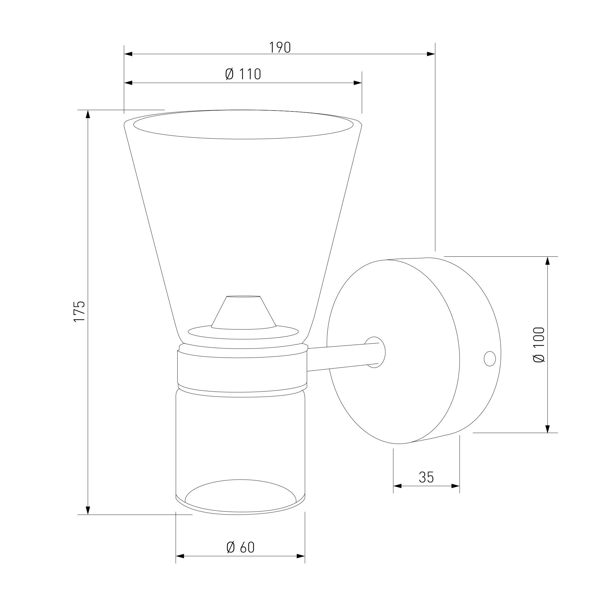 Настенный светодиодный светильник Eurosvet Vial 201053 LED черный фото 4