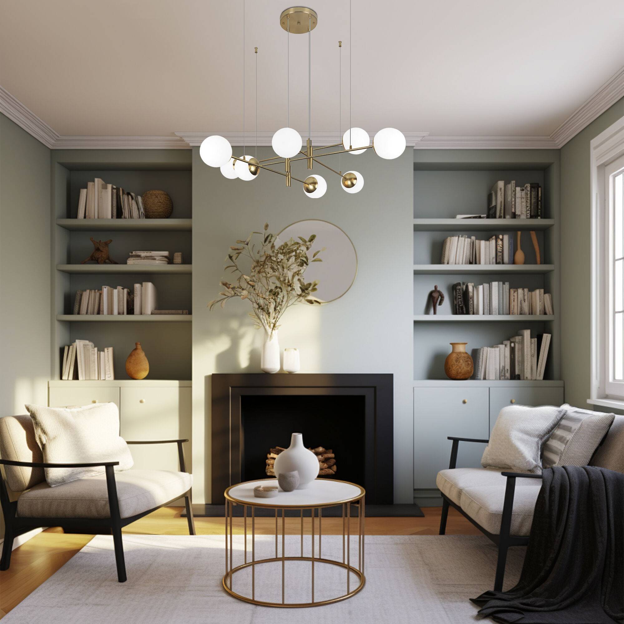 Подвесной светильник Eurosvet Planet 70146/8 латунь Smart фото 5