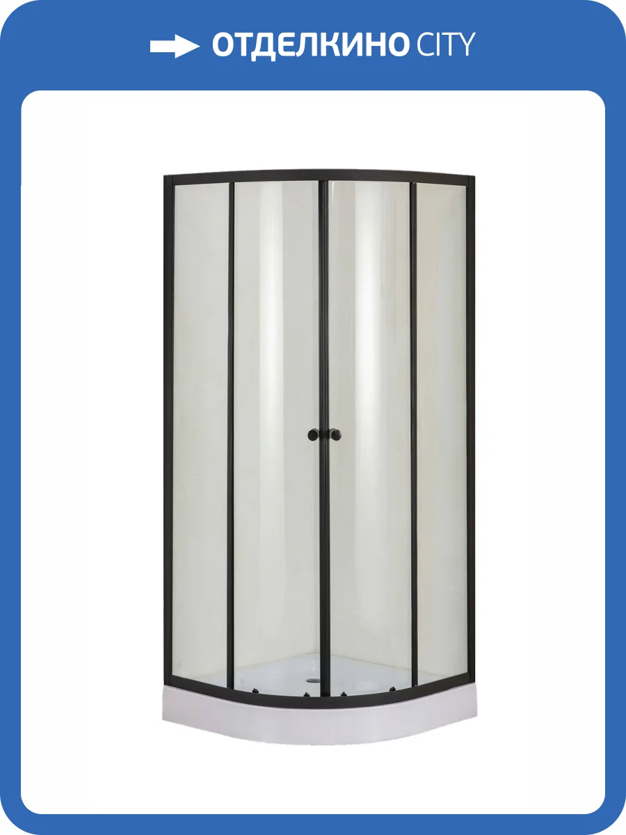 Душевой уголок Orange E01-100TB с поддоном 98х98х205 прозрачный фото 6