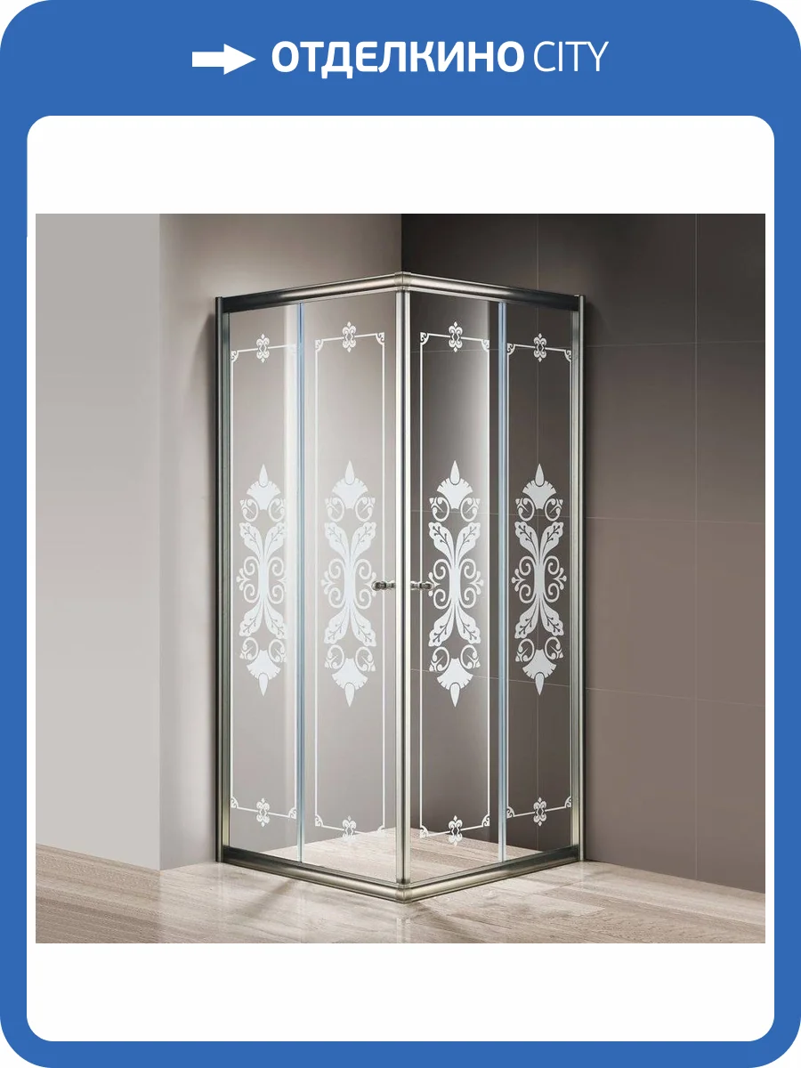 Душевой уголок Cezares Giubileo-A-2-90 стекло с узором, бронза фото 6