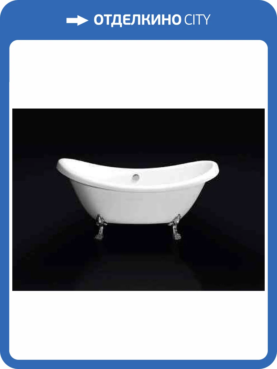 Акриловая ванна BelBagno BB05 белая, без ножек, 182.5x75 фото 2