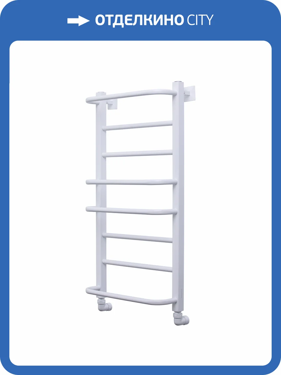 Полотенцесушитель водяной Comfysan Puro 013196 W-8 80/40 белый матовый фото 4