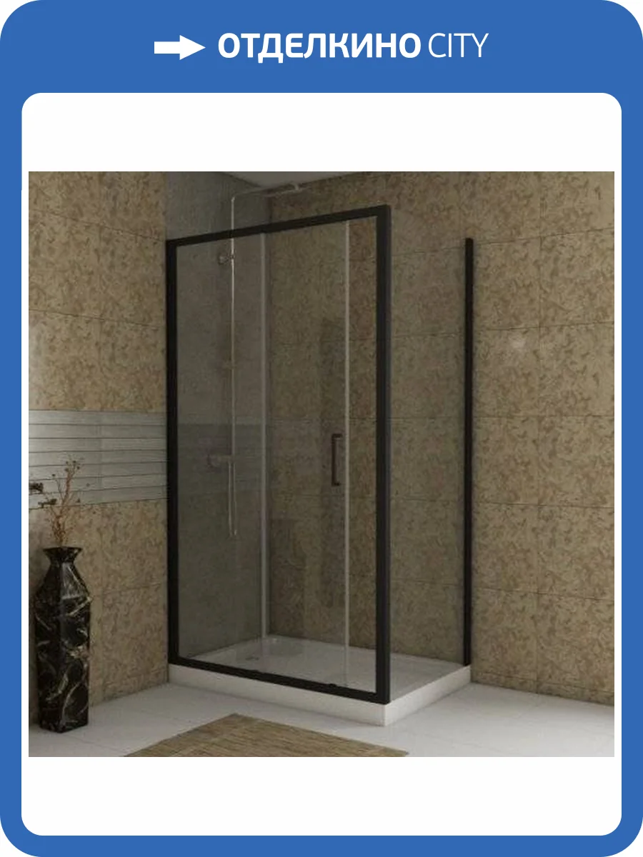 Душевой уголок Bravat Blackline 120х80х200 фото 10