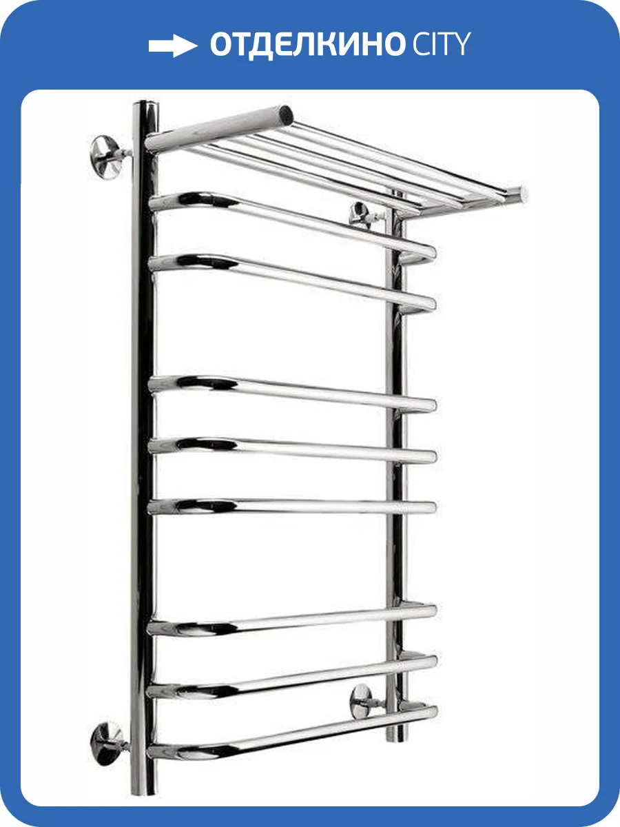 Полотенцесушитель водяной Indigo Brace LBCW80-50PR-б/п-60 80x55.7 Серебристый фото 2