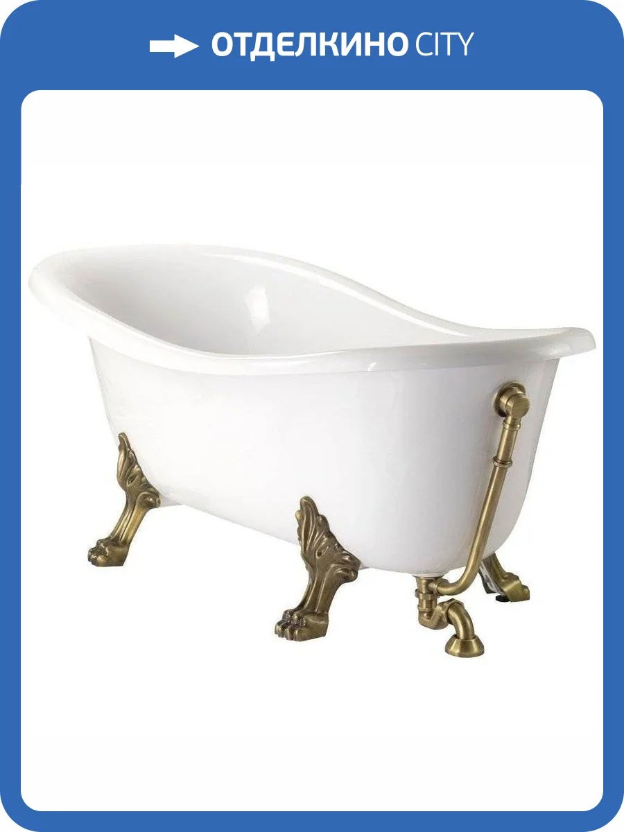 Ванна из искусственного камня Migliore Bella 23101 170x81 бронза фото 3