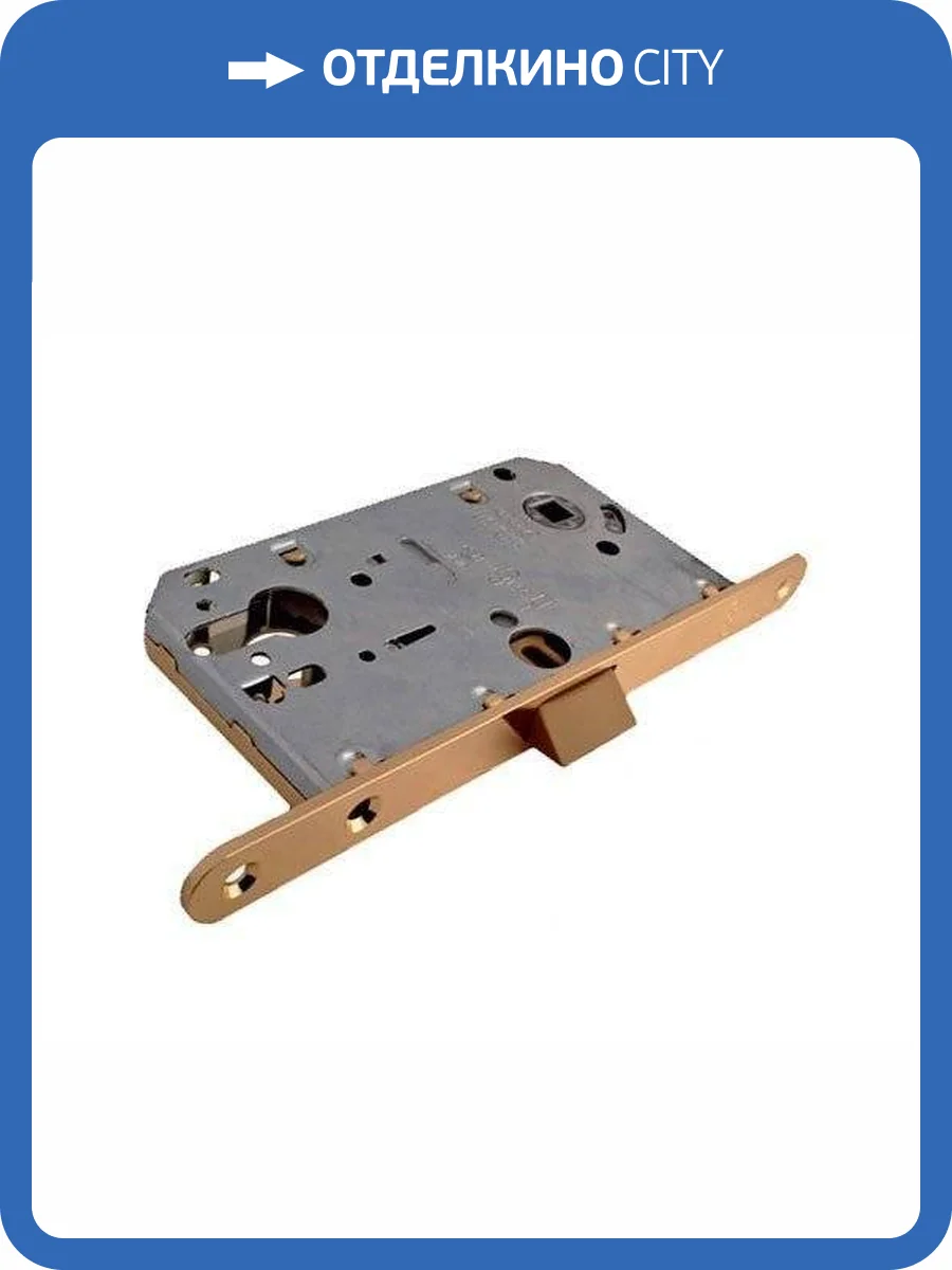 Межкомнатная защелка Morelli 1885P под евроцилиндр 1885P AB (Бронза) фото 3