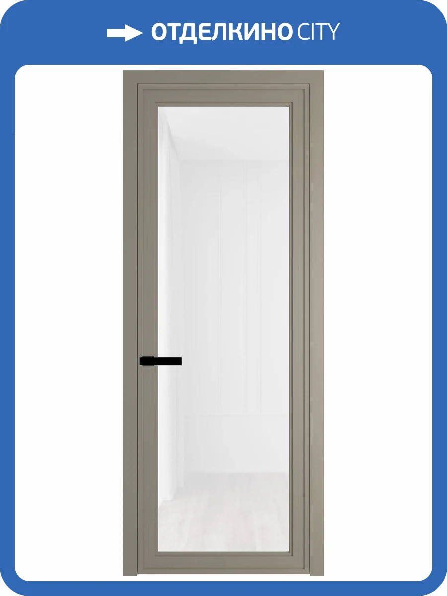 Межкомнатная дверь Profil Doors 1 AGP цвет профиля Никель матовый, стекло безопасное 6 мм белый триплекс 800x2000 фото 2