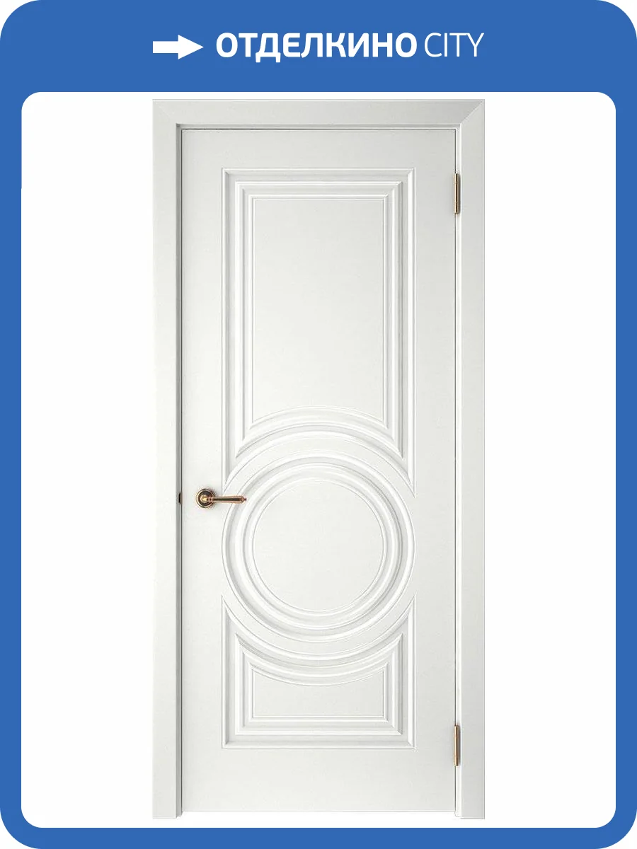 Межкомнатная дверь эмаль Текона СМАЛЬТА-45, глухая, белый 700x2000 фото 2