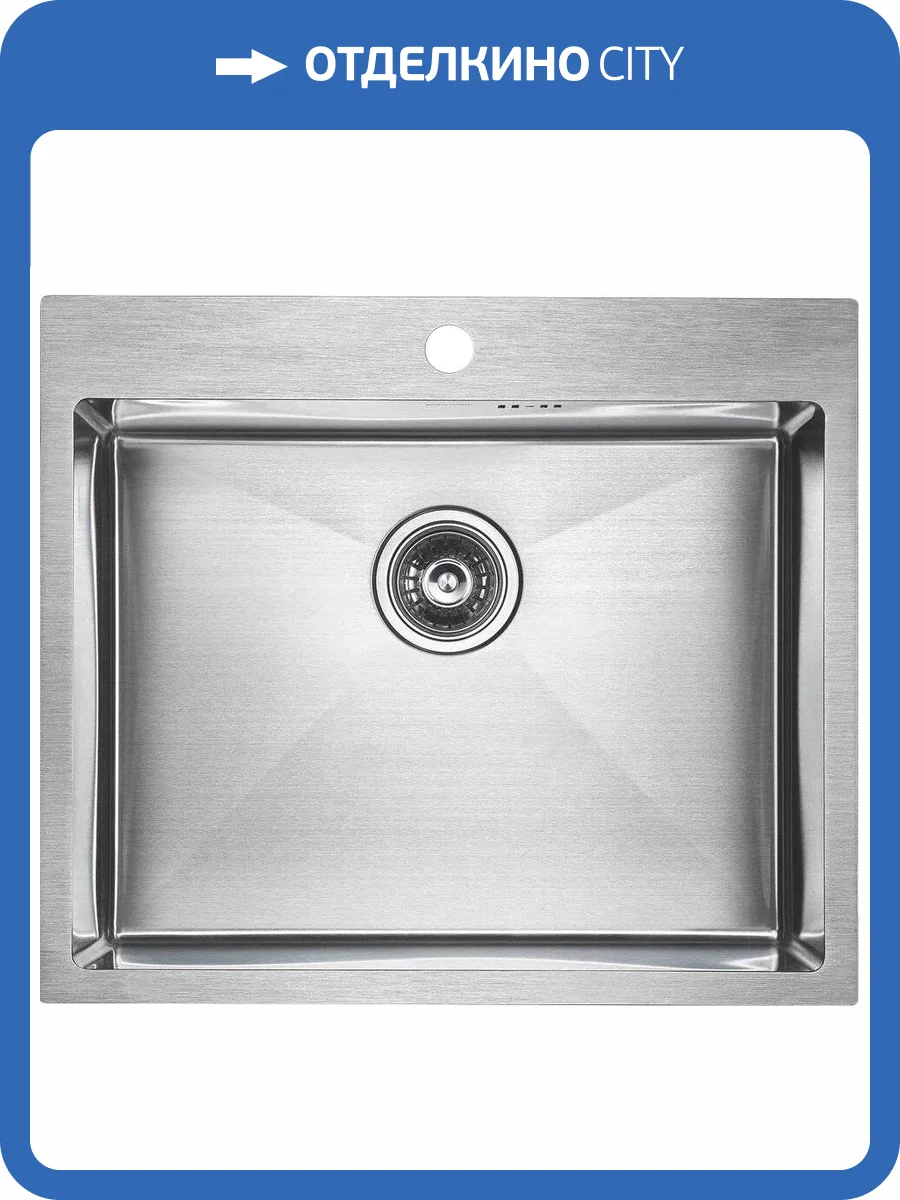 Мойка кухонная Paulmark Brim PM215951-BS брашированная нержавеющая сталь фото 4