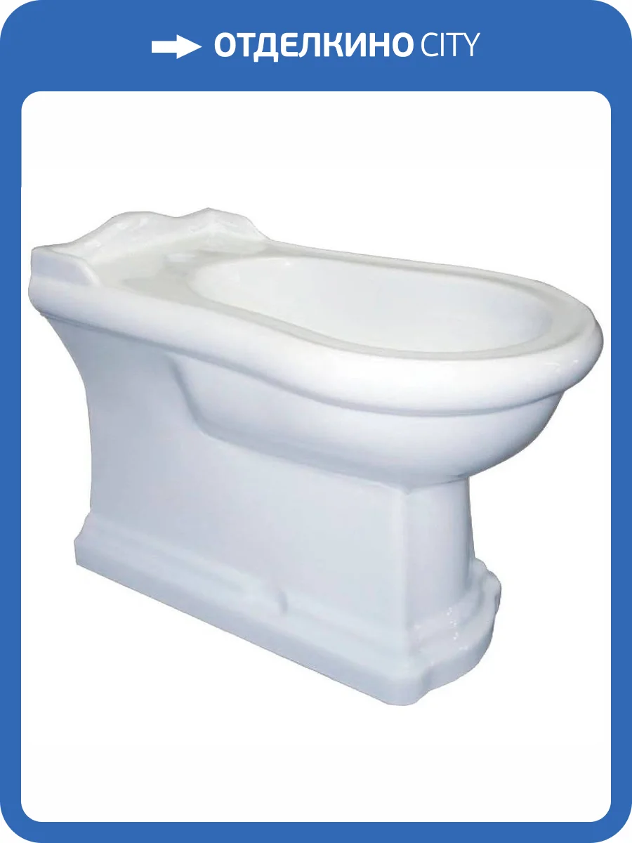 Биде напольное Kerasan Retro 102201*3 с 3 отверстиями под смеситель фото 4