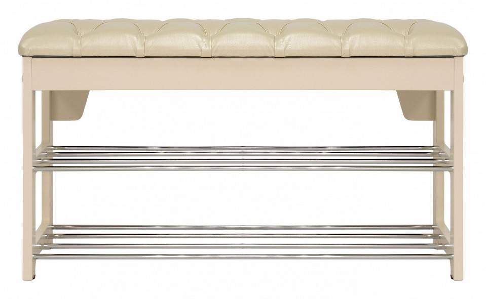 Банкетка-стеллаж для обуви Leset Грейс 2100897000003 Белый Oregon perlamutr 106 фото 3