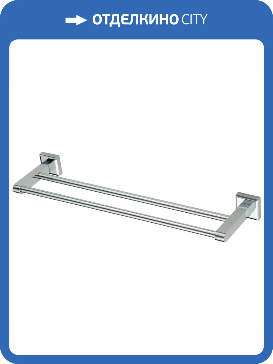Держатель для полотенец прямой (2-ой) 40 см Savol 95 S-409548 хром фото 3