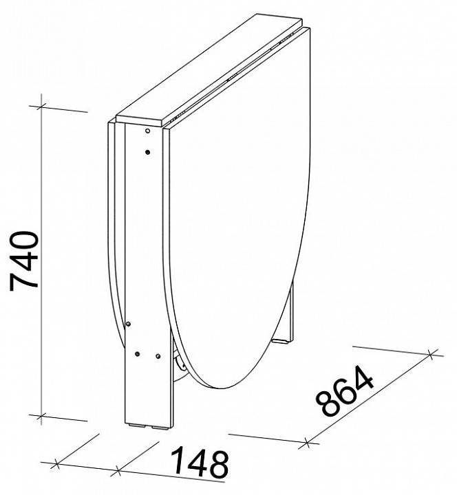 Стол-книжка МФ Jazz СТК 12М СТК-12М Дуб молочный фото 4