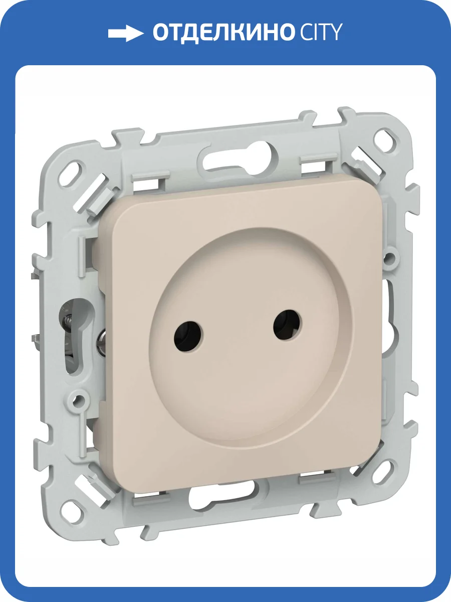 Розетка 1-местная IEK Flite FI-R10-10-1-K88 льняной фото 2