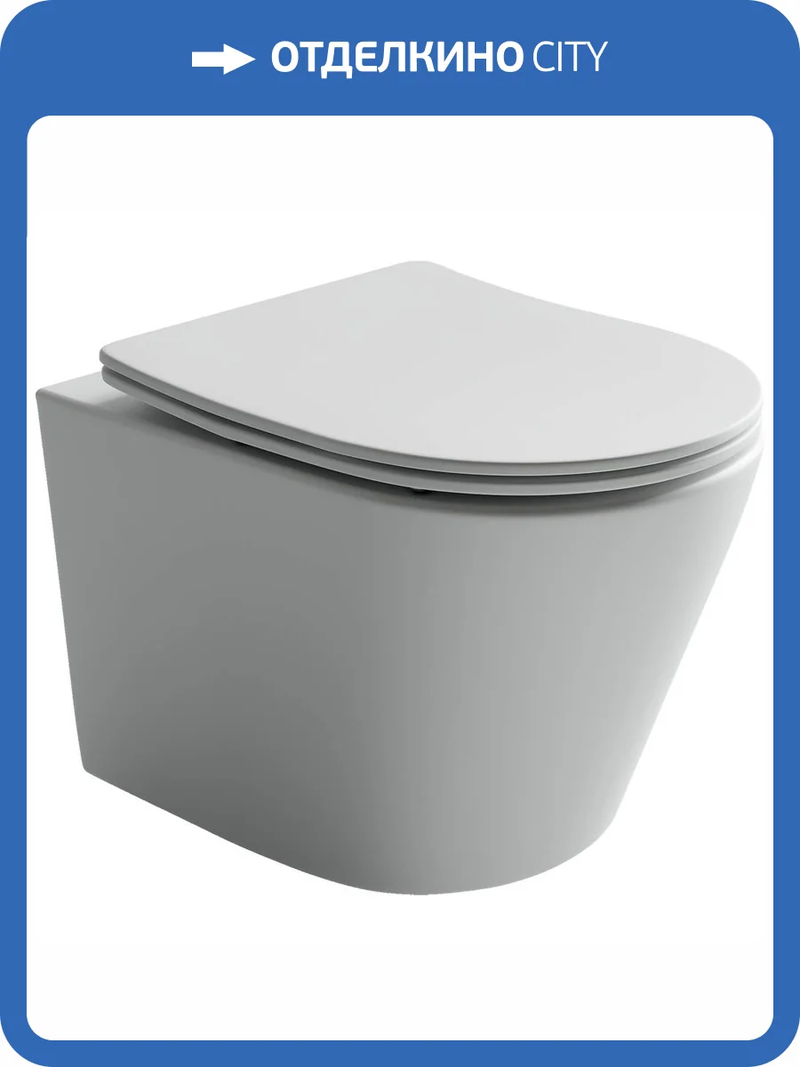 Унитаз подвесной Ceramica Nova Balearica CN6000MW белый матовый фото 9