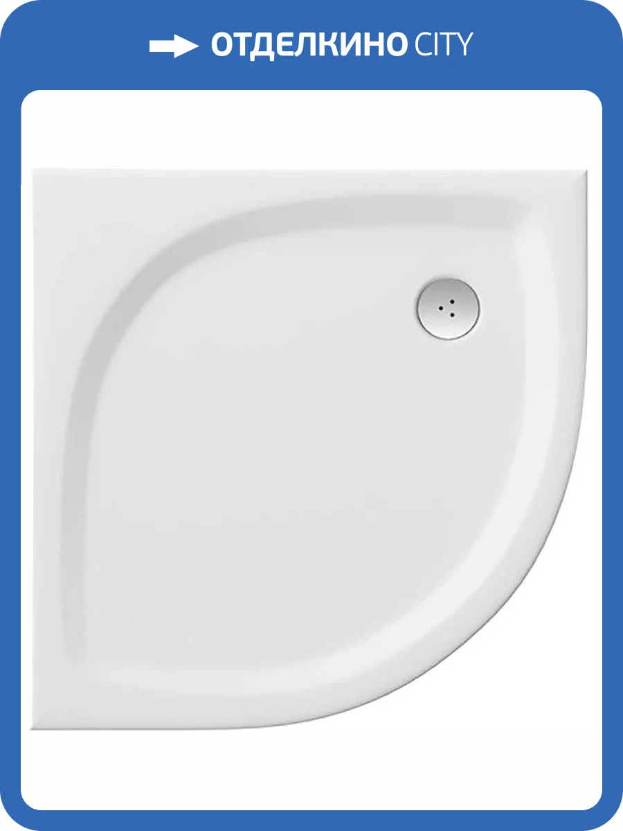 Душевой поддон Ravak Elipso Pro XA234411010 80x80 Flat белый фото 4