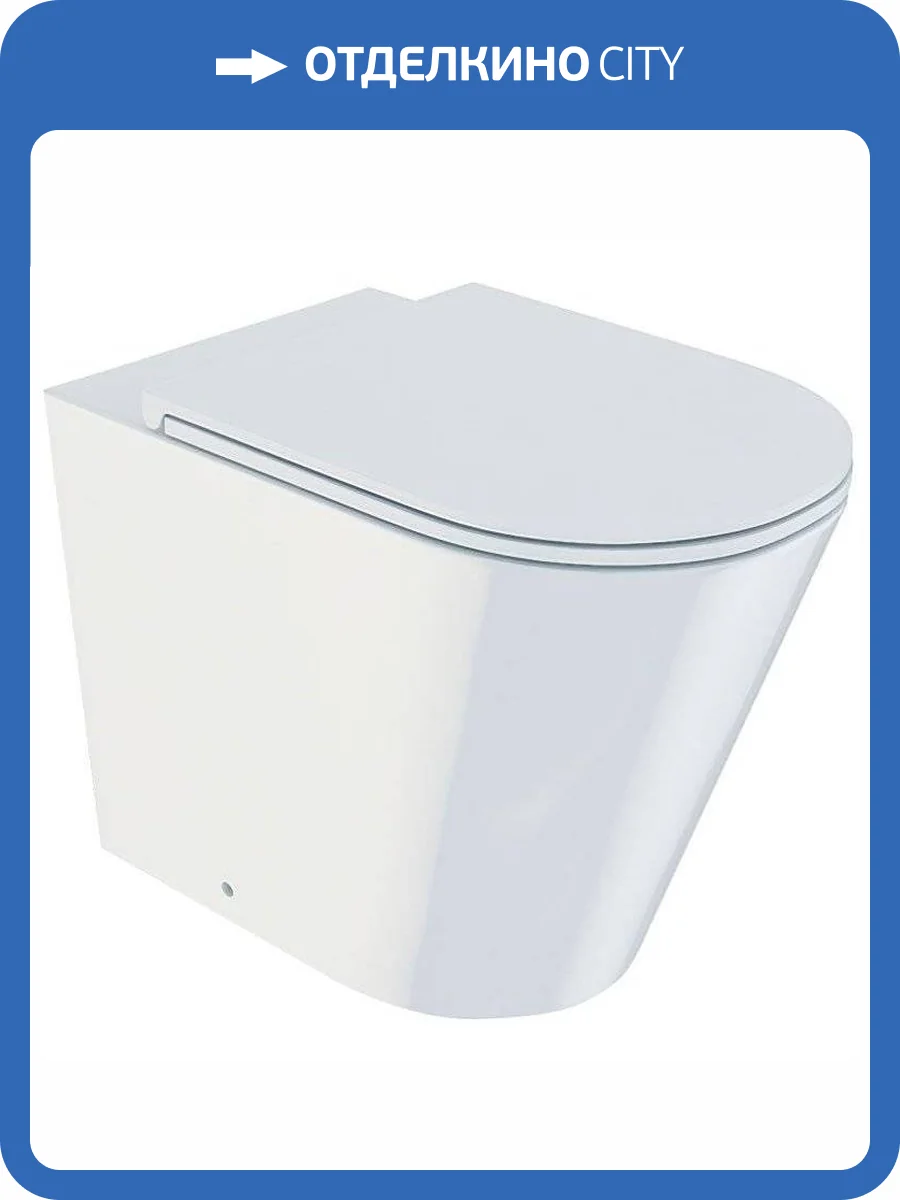 Унитаз приставной Iddis Calipso Rimless CALRDSEi26 безободковый, с крышкой-сиденьем микролифт фото 8