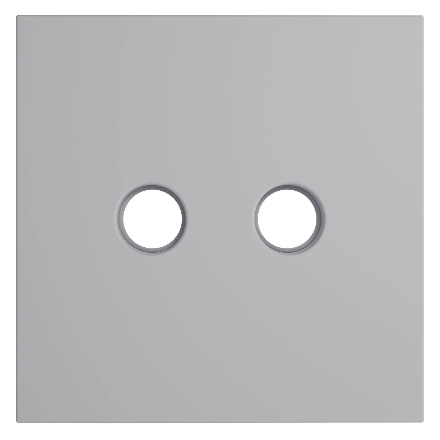 Лицевая панель для двойной ТВ розетки Voltum S70 VLS001616 серый фото 2
