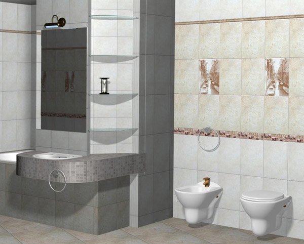 Плитка венеция в интерьере ванной