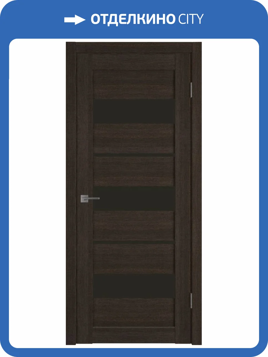 Межкомнатная дверь Владимирская Фабрика Дверей Atum 23 Wenge стекло Black Gloss 800x2000 фото 2