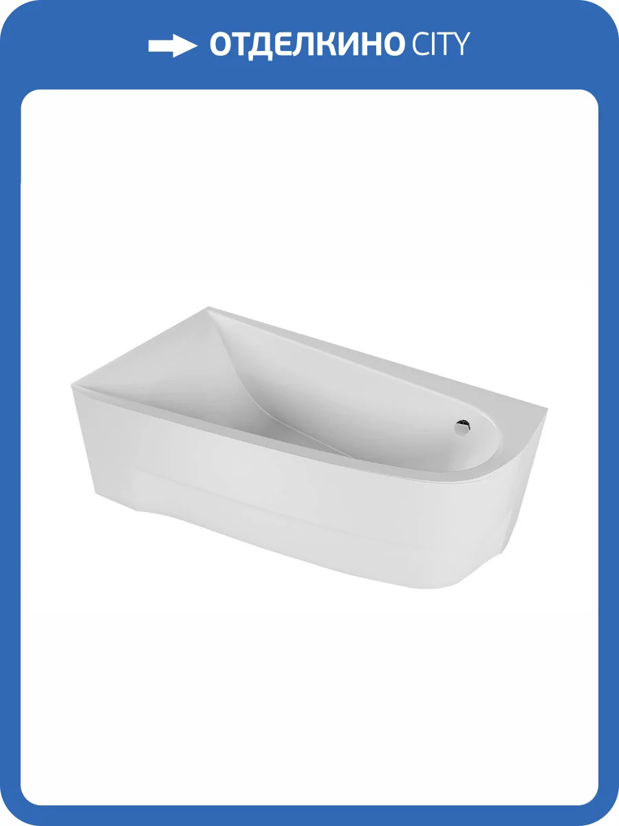 Акриловая ванна Vayer Boomerang L Гл000010848 без каркаса, 160x90 фото 7