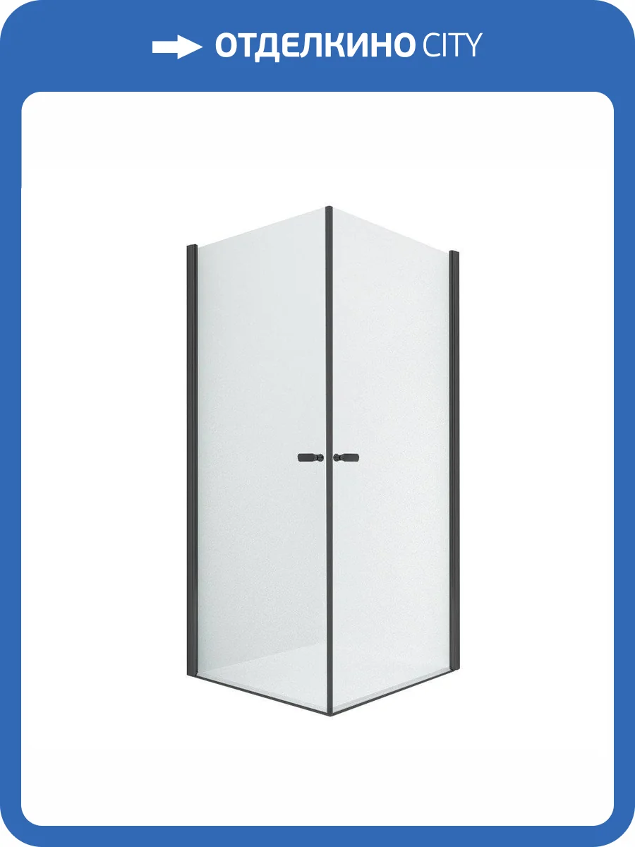 Душевое ограждение NEW TRENDY NEW SOLEO BLACK 2D 80x100x195 D-0230A/D-0232A (черный) фото 7