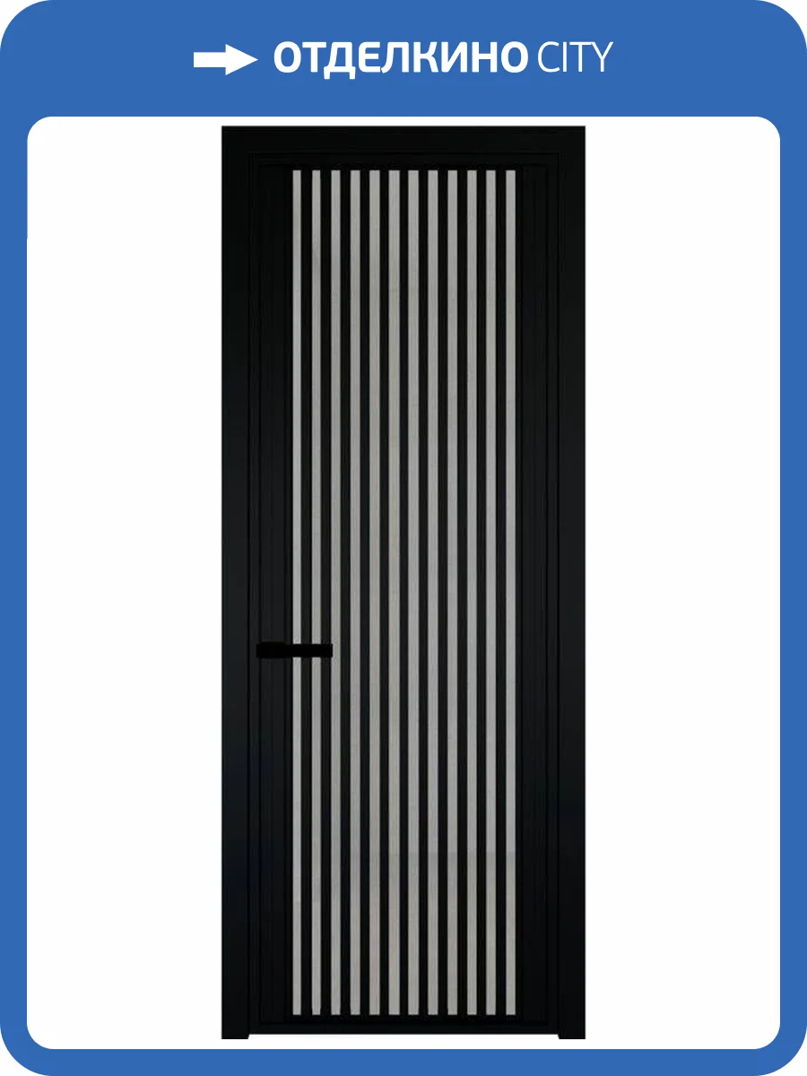 Межкомнатная дверь Profil Doors 3 AGP цвет профиля Черный, стекло безопасное 6 мм рэте 800x2000 фото 2