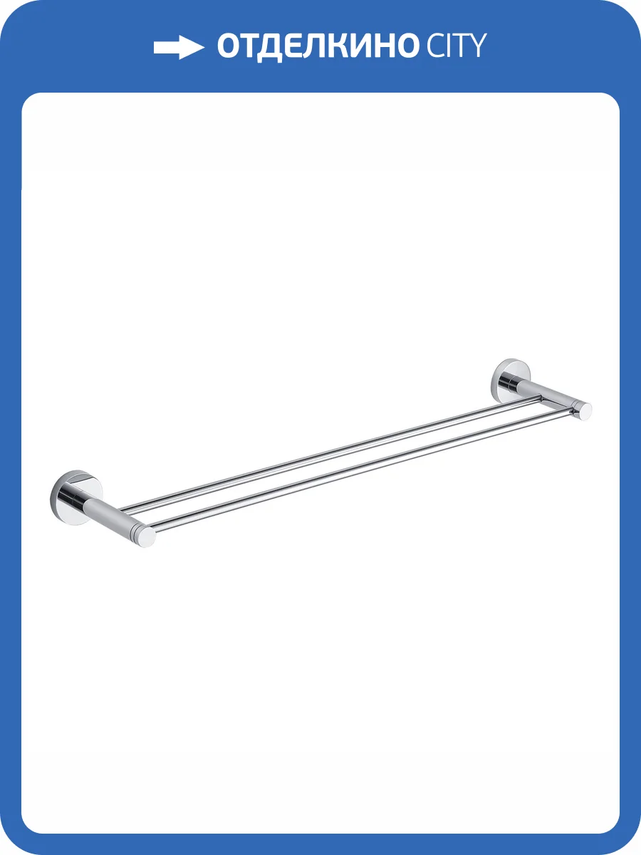 Полотенцедержатель Timo Saona 13056/00 двойной, хром фото 3