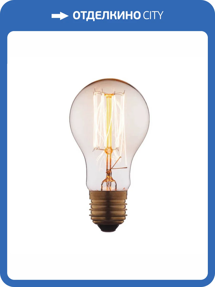 Лампа накаливания E27 60W прозрачная 1004-T фото 2