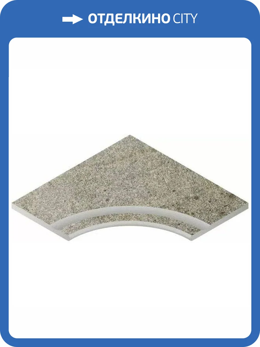 Бордюр Italon Нордика X2 620090001058 Сильвер Анголаре Раунд 60x60 фото 10