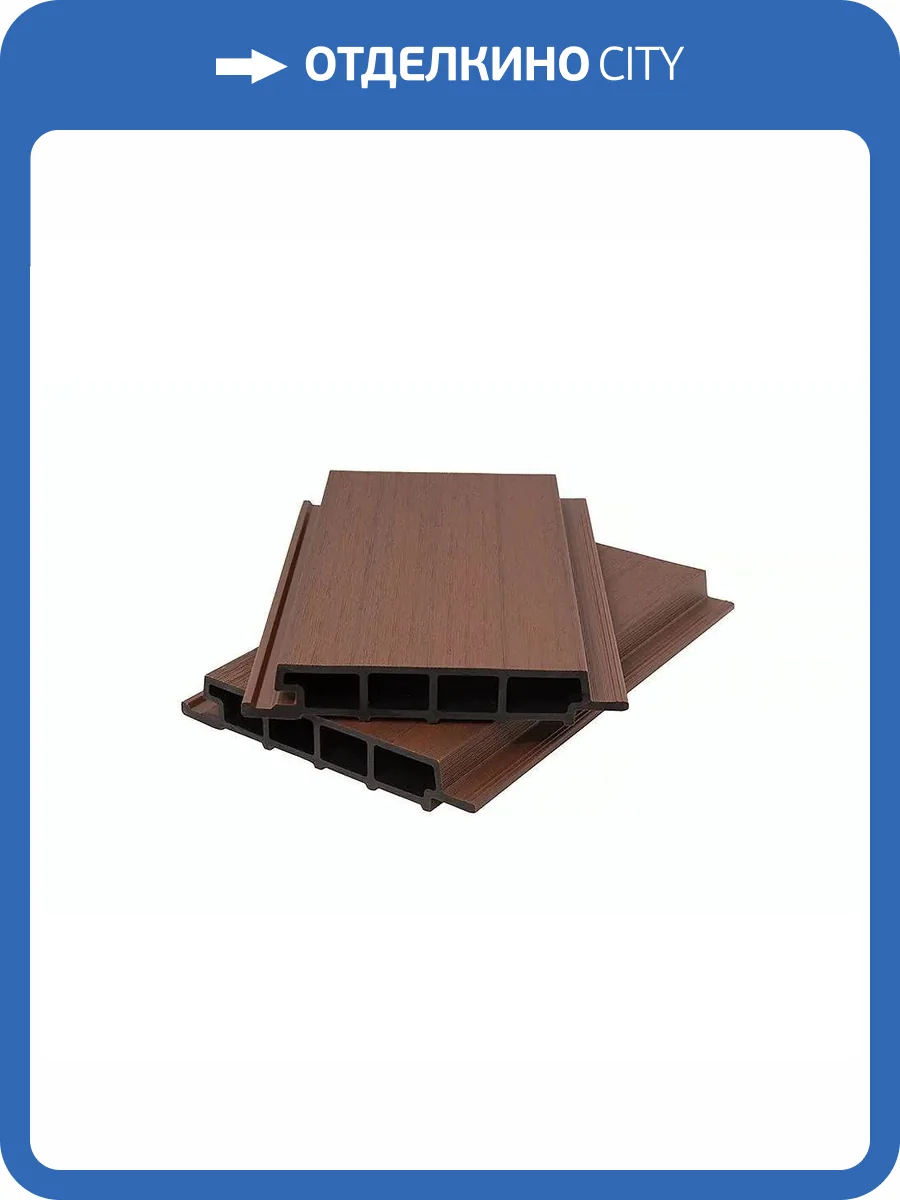 Фасадная панель Polivan Group Nusadua (Нусадуа) ДПК Сплошная 3D Co-Extrusion Suar Mix (Коэкструзия Микс) 3600x200x33 фото 3