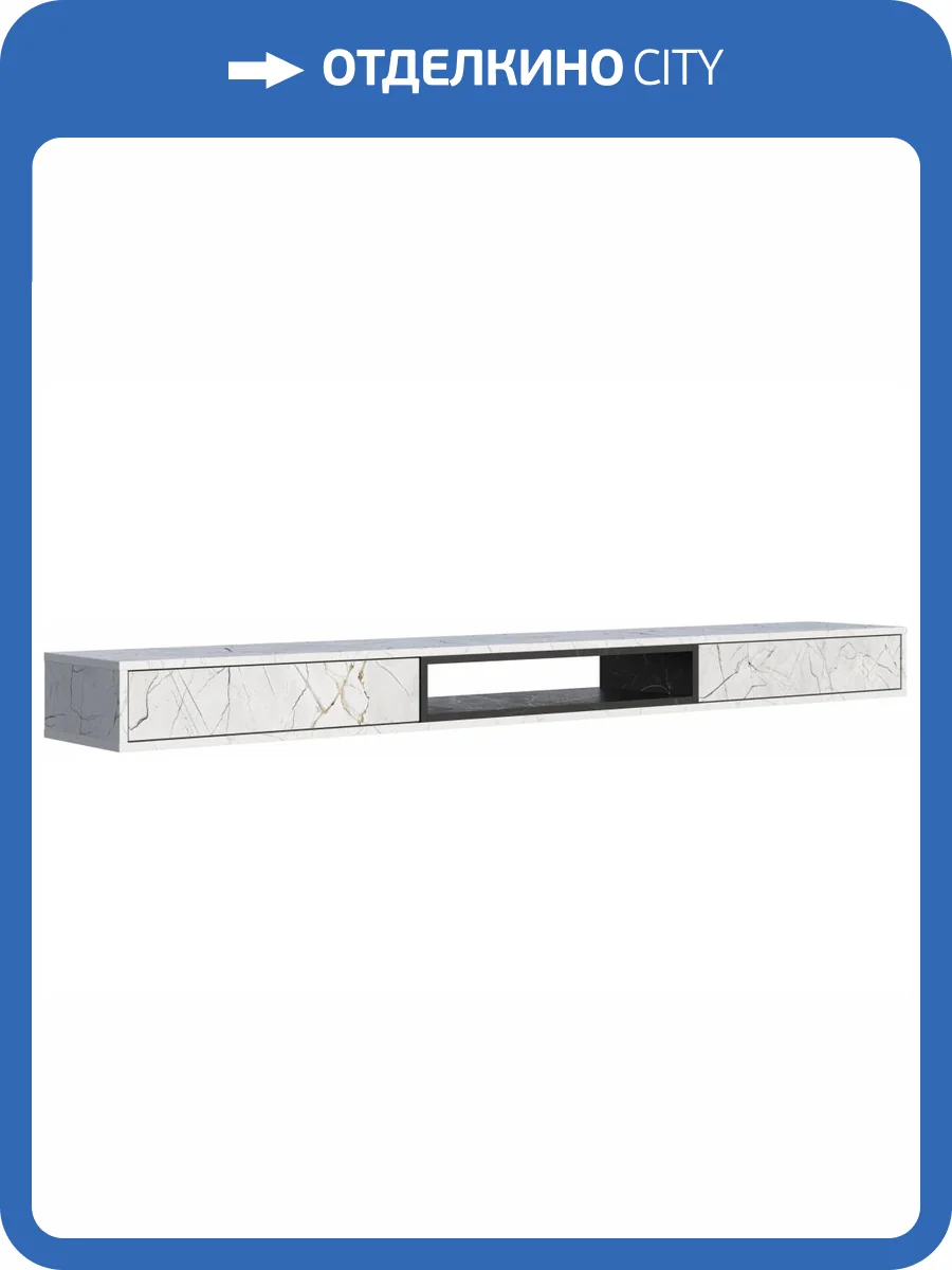 ТВ тумба Woodville Делора 674723 оникс / файерстоун фото 5