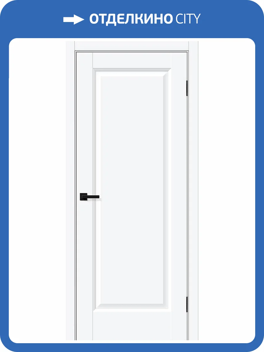 Межкомнатная дверь Bravo Неоклассик-30 полотно White Silk 600x2000 фото 2
