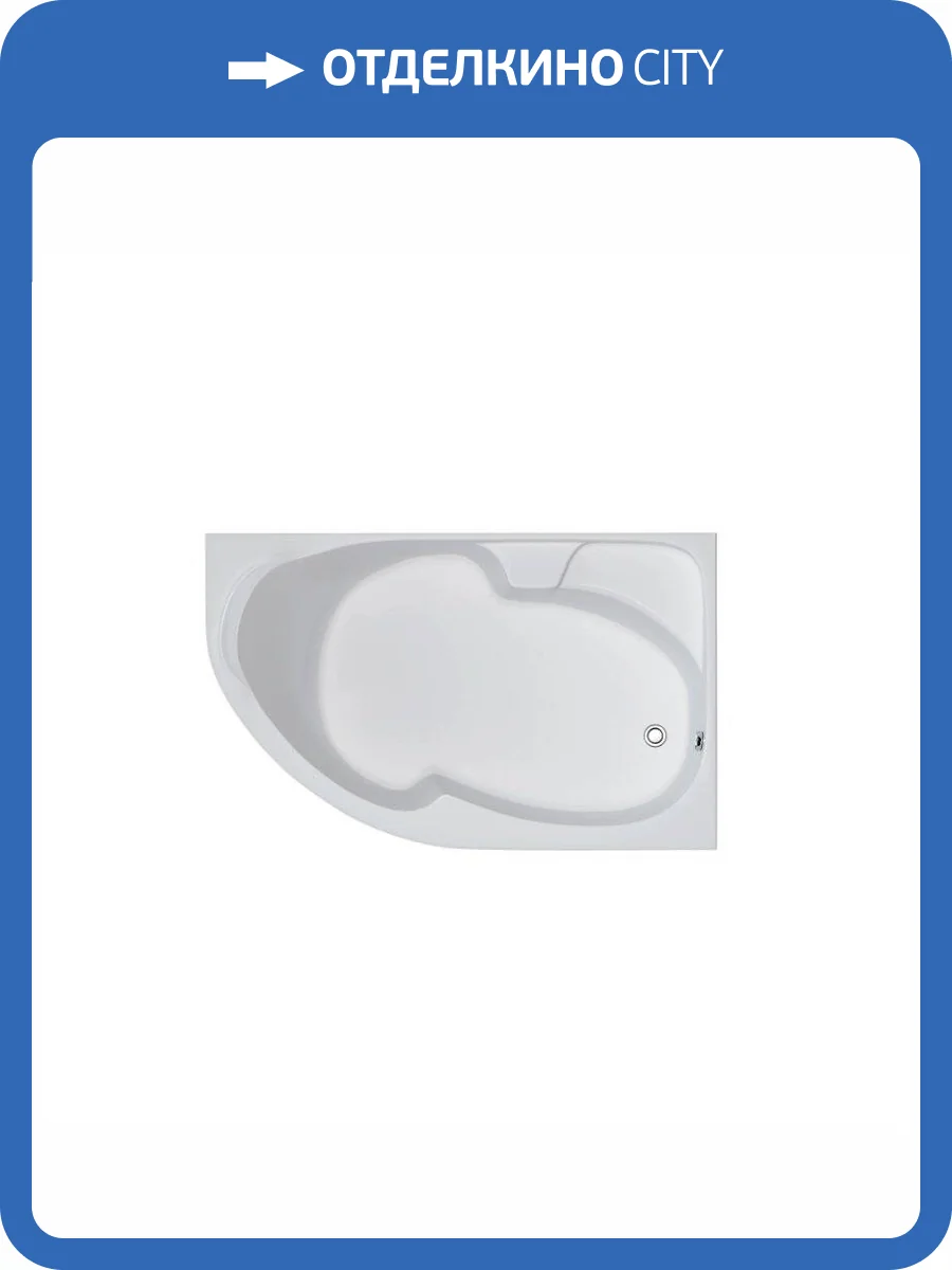 Акриловая ванна Creto Doris 150x90 правая, с каркасом фото 6