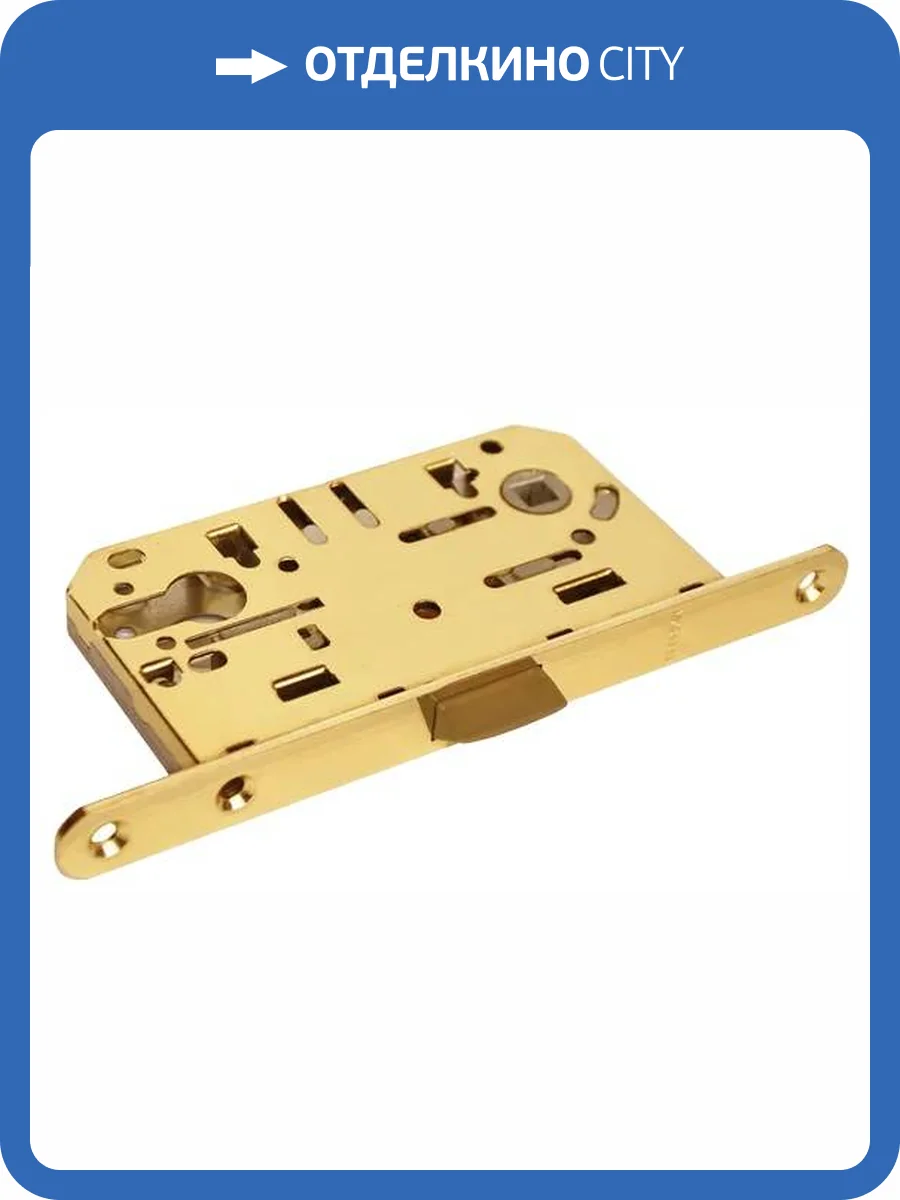 Межкомнатная защелка Morelli 1885P под евроцилиндр 1885P PG (Золото) фото 2