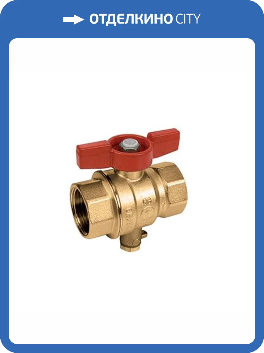 Кран шаровой Giacomini R851T с выводом для зонда М10, ВВ 1/2, KVS 24,6 фото 2