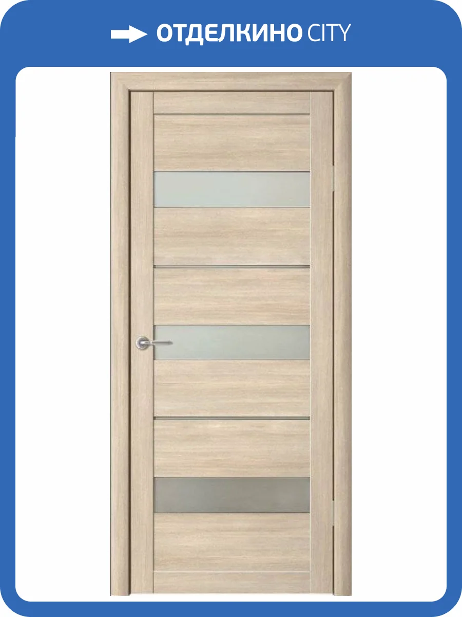 Межкомнатная дверь Albero Прага остеклённая лиственница мокко мателюкс 800x2000 фото 2