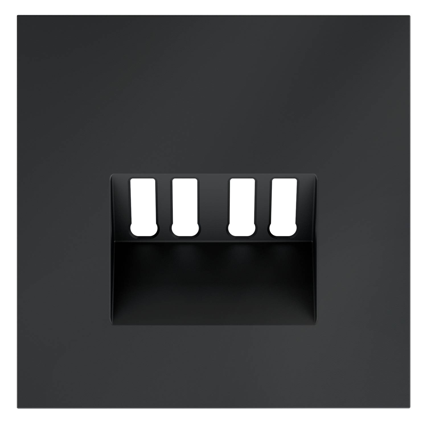 Лицевая панель для акустической розетки Voltum S70 VLS001507 графит фото 2