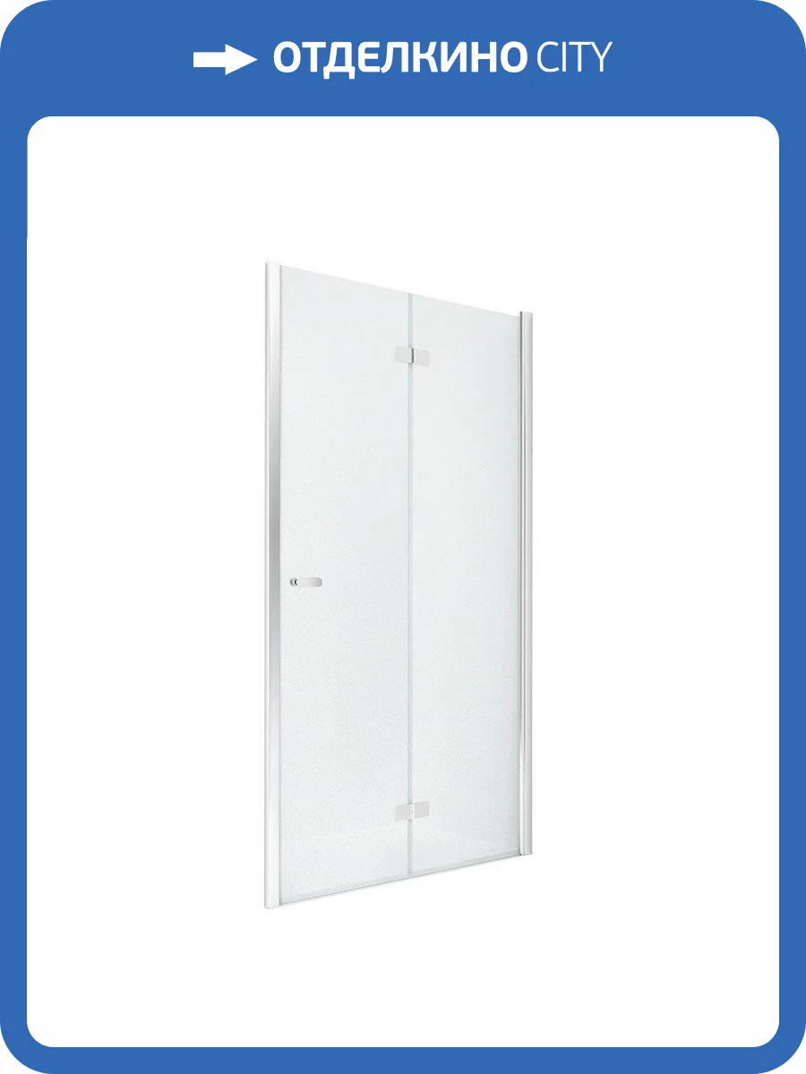 Дверь в нишу NEW TRENDY NEW SOLEO складные R 90x195 D-0134A (хром) фото 9