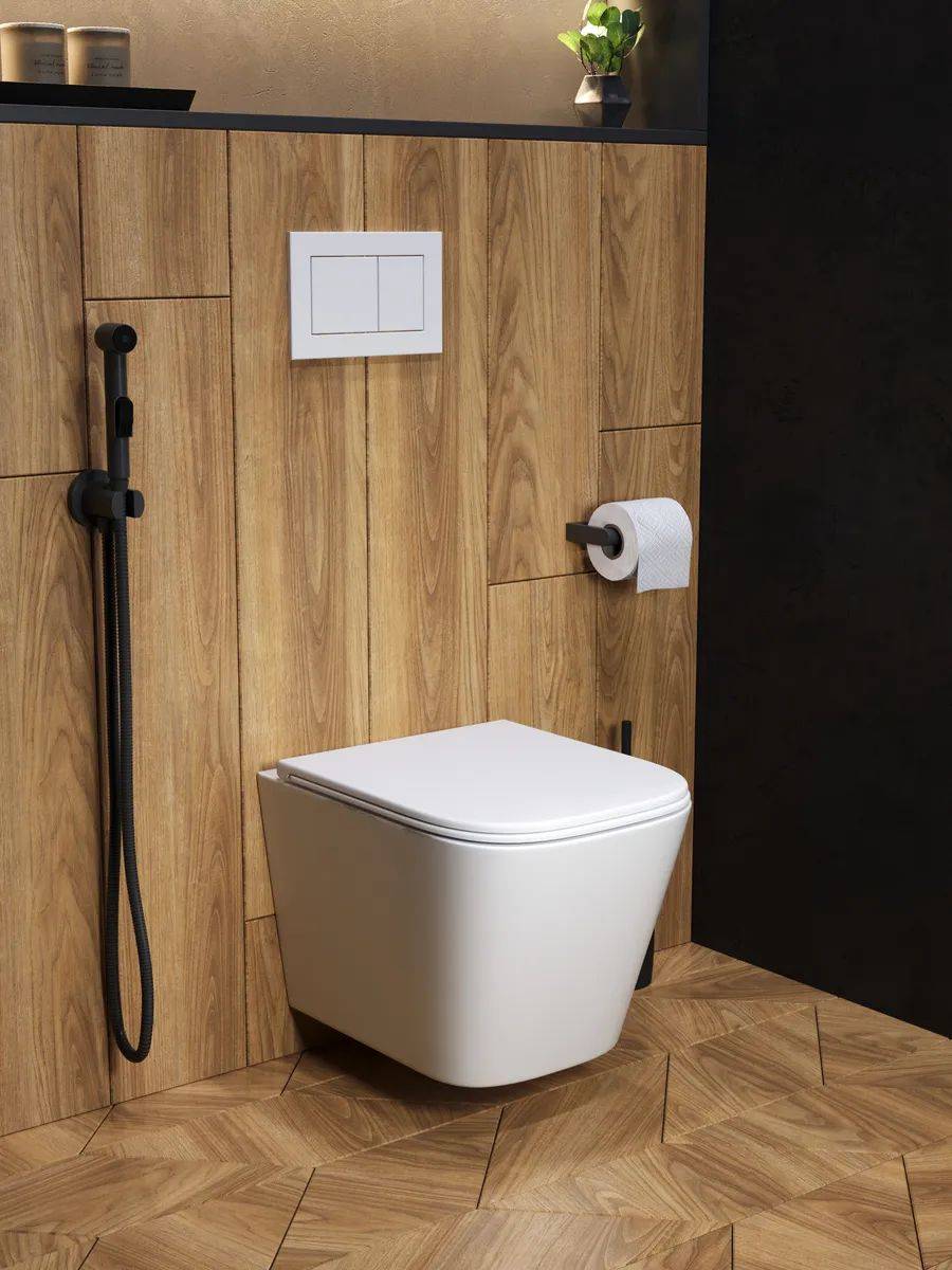 Унитаз подвесной Watersense Eva S W00081 безободковый, сиденье микролифт фото 5