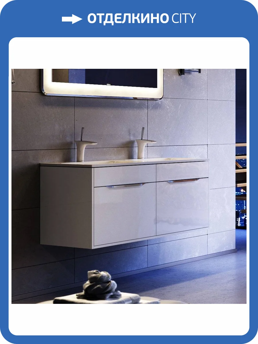 Тумба с раковиной Aqwella 5 stars Malaga 120 белая фото 8