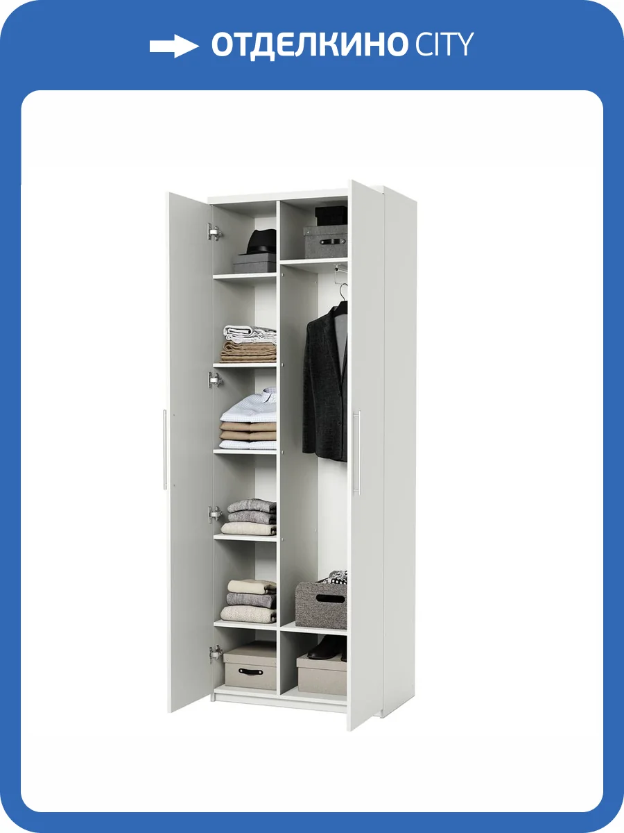 Шкаф комбинированный Шарм-Дизайн Мелодия МК-22 1901022605, белый фото 5