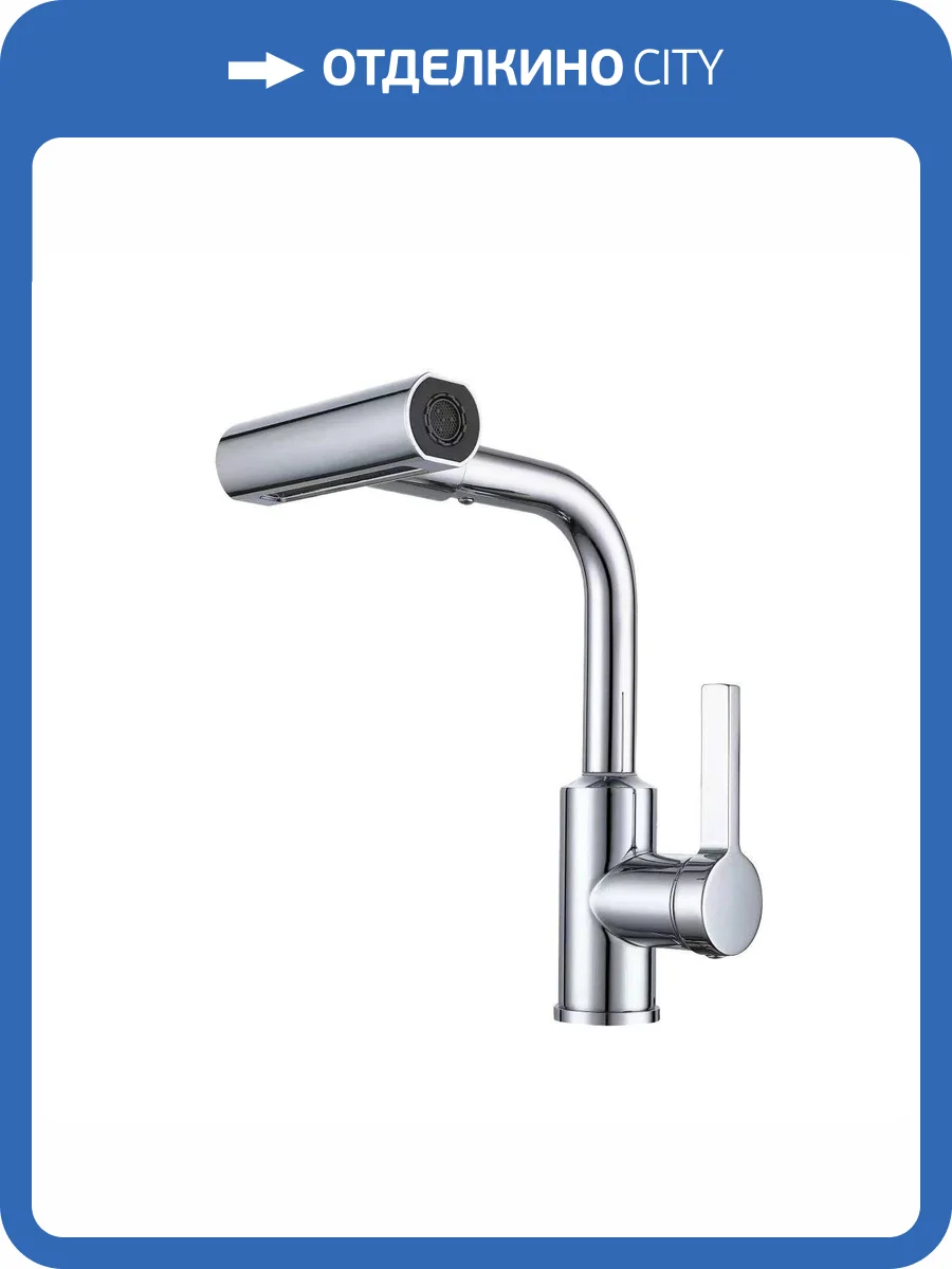 Смеситель для кухни Rush Tinos TI3732-17 с поворотным изливом, хром фото 11