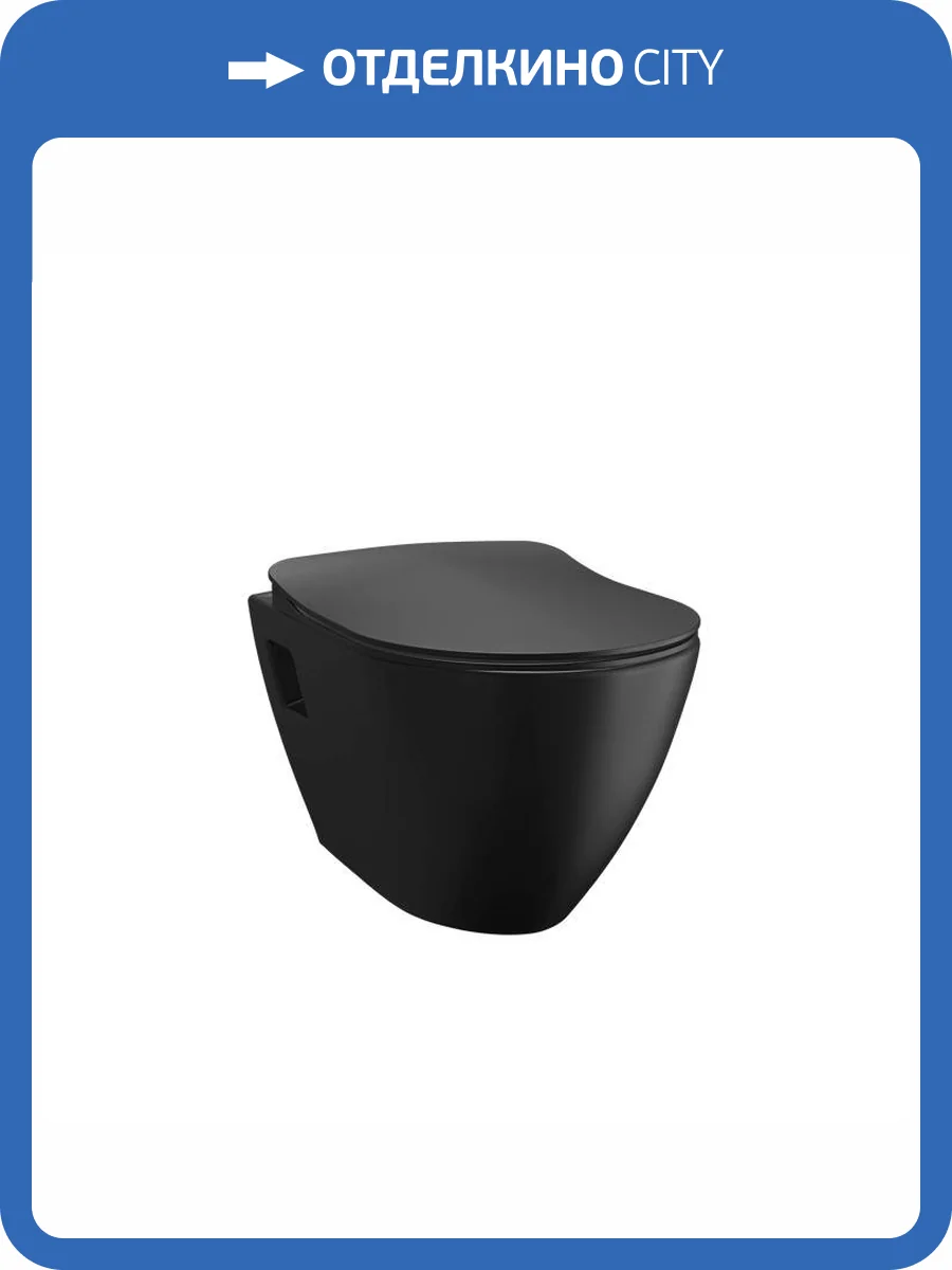 Унитаз подвесной Creavit Terra TP325-11SM00E-0000 черный матовый фото 5