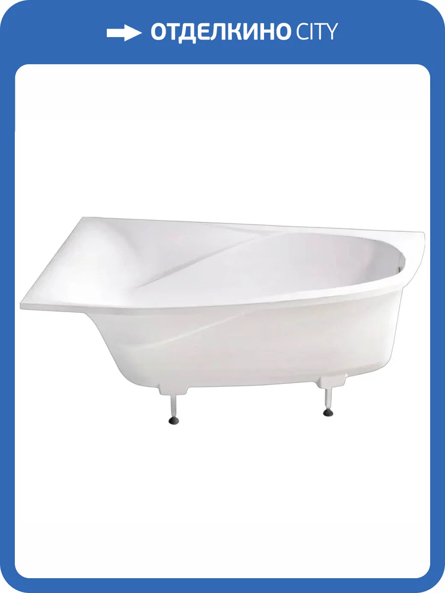 Ванна из искусственного камня Астра-Форм Селена Solid Surface 01010080 170x100 левая, белая матовая фото 4