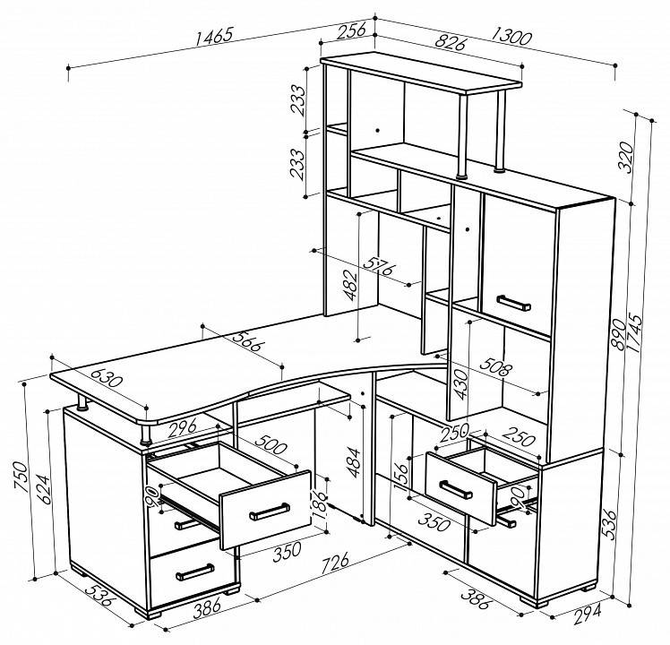 Компьютерный стол Правый МФ Jazz Джаз 15ВМ ПР Джаз-15ВМ ПР Венге Дуб молочный фото 2