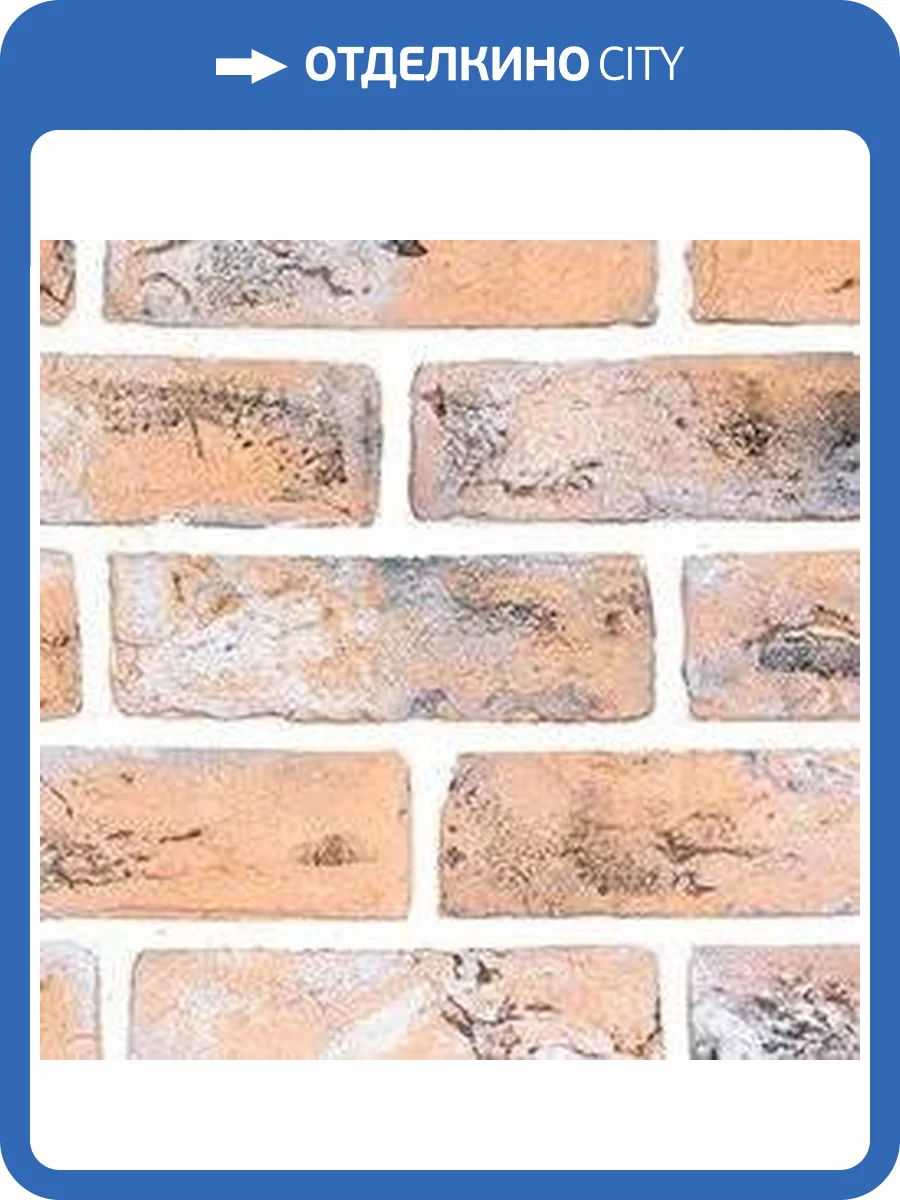 Искусственный гипсовый камень Касавага Старый кирпич СК240, кирпич 21.5х6.5 фото 2