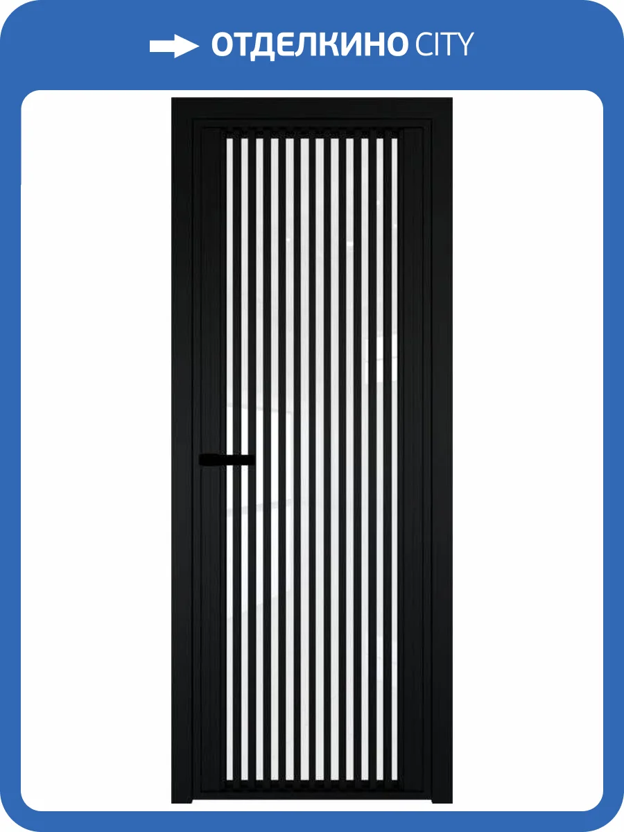 Межкомнатная дверь Profil Doors 3 AGP цвет профиля Черный, стекло безопасное 6 мм белый триплекс 700x2000 фото 2